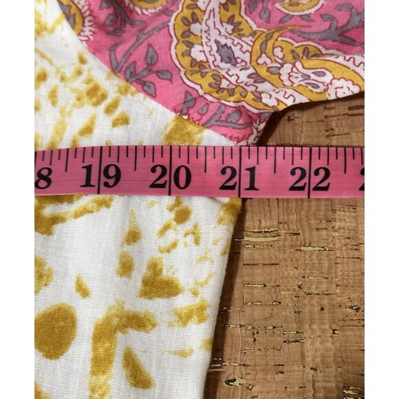 Oh My Stars Womens Chandler Dress Mixed Media Maxi Dress Boho Button Up Size S - Picture 7 of 7